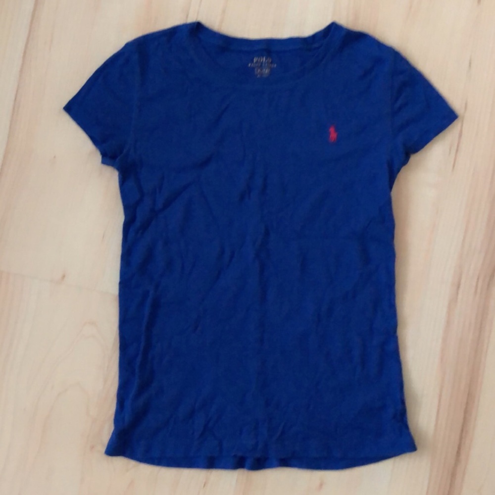 polo ralph lauren royal blue soft cotton tee